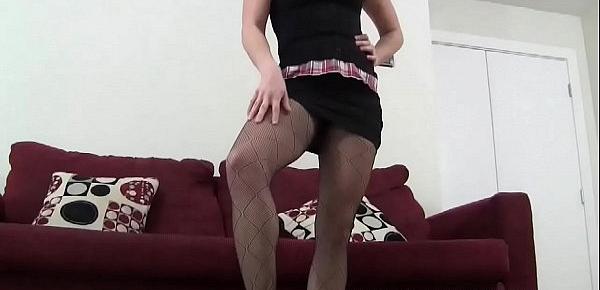  Ripped fishnets make me feel like such a sexy slut JOI